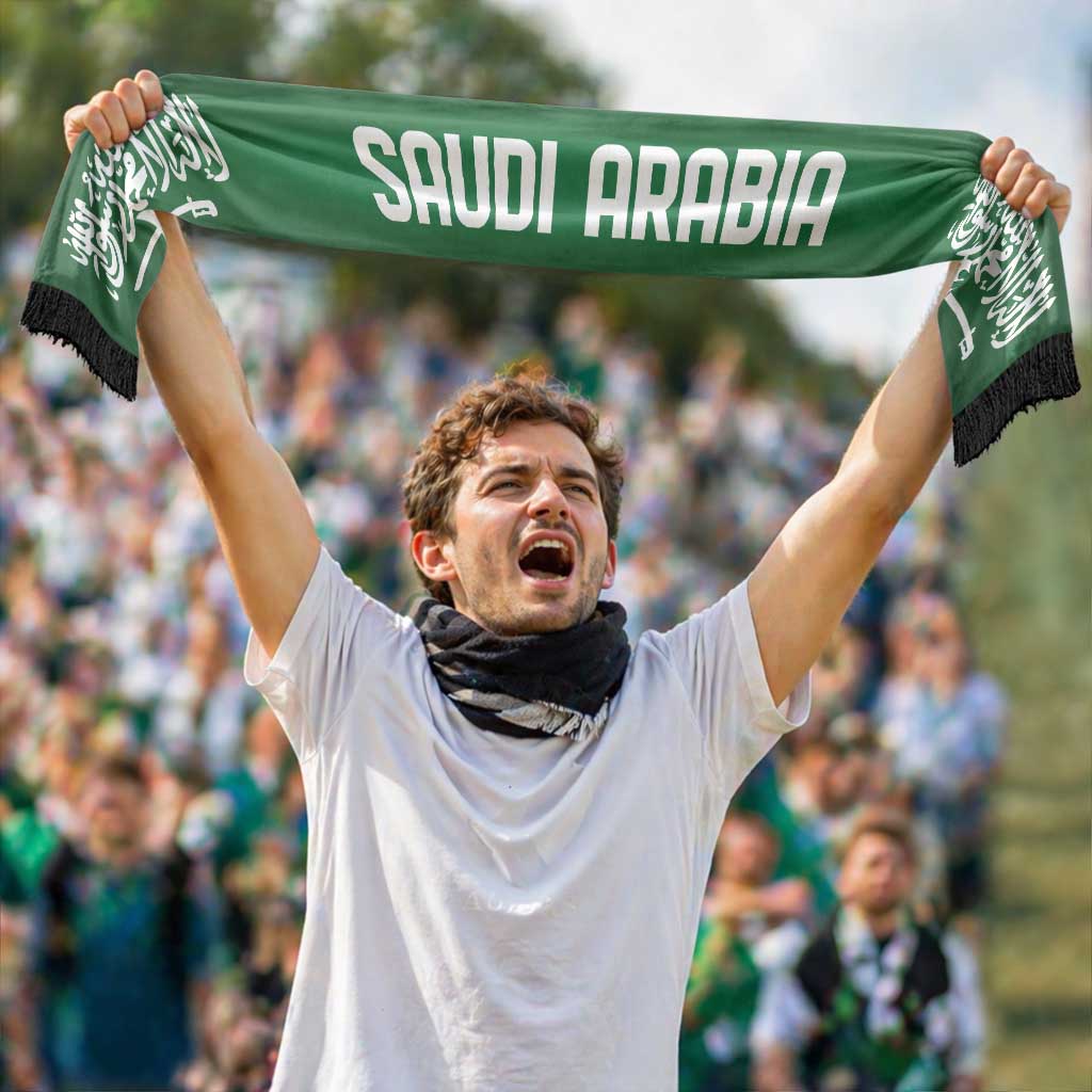 Saudi Arabia World Football 2026 Soccer Scarf National Pride Never Stops