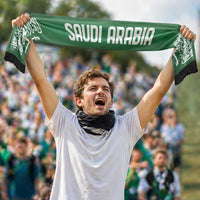 Saudi Arabia World Football 2026 Soccer Scarf National Pride Never Stops