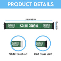 Saudi Arabia World Football 2026 Soccer Scarf National Pride Never Stops
