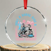Save A Horse Ride A Trans Cowboy Crystal Glass Ornament Transgender Trans Pride LGBTQ TS10