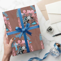 Save A Horse Ride A Trans Cowboy Wrapping Paper Roll Transgender Trans Pride LGBTQ - Wonder Print Shop