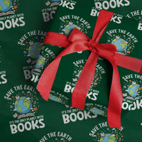Save the Earth Wrapping Paper Roll It's the Only Planet with Books