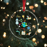 Save The Planet Crystal Glass Ornament Earth Day Protect Nature Environmental Recycling - Wonder Print Shop