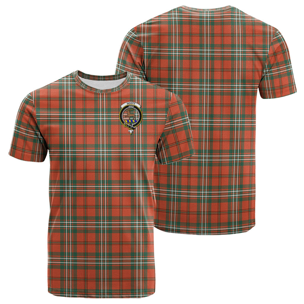 Scott Ancient Clan Tartan Shirt, Family Crest Mens Tartan Shirt, Scottish Clan Tartan Plaid Shirt K23