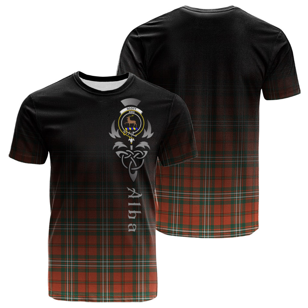 Scott Ancient Family Crest Tee Shirts, Scottish Family Seal T Shirt Alba Celtic Scotland K23