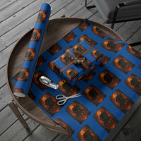 Scary Pumpkin Headless Horseman Halloween Wrapping Paper Roll - Wonder Print Shop