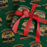 School Bus Driver Wrapping Paper Roll Student Delivery Specialist - Wonder Print Shop