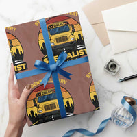 School Bus Driver Wrapping Paper Roll Student Delivery Specialist - Wonder Print Shop
