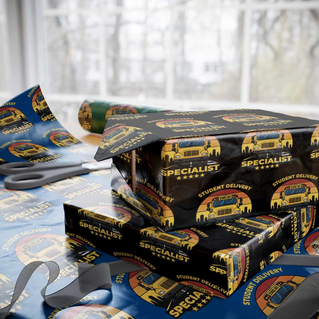 School Bus Driver Wrapping Paper Roll Student Delivery Specialist - Wonder Print Shop