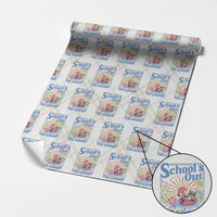School's Out For Summer Wrapping Paper Roll Funny Raccoon Last Day of School Teacher