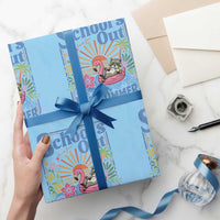 School's Out For Summer Wrapping Paper Roll Funny Raccoon Last Day of School Teacher