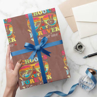 School's Out Forever Retired Teacher 2025 Wrapping Paper Roll Groovy Retirement - Wonder Print Shop