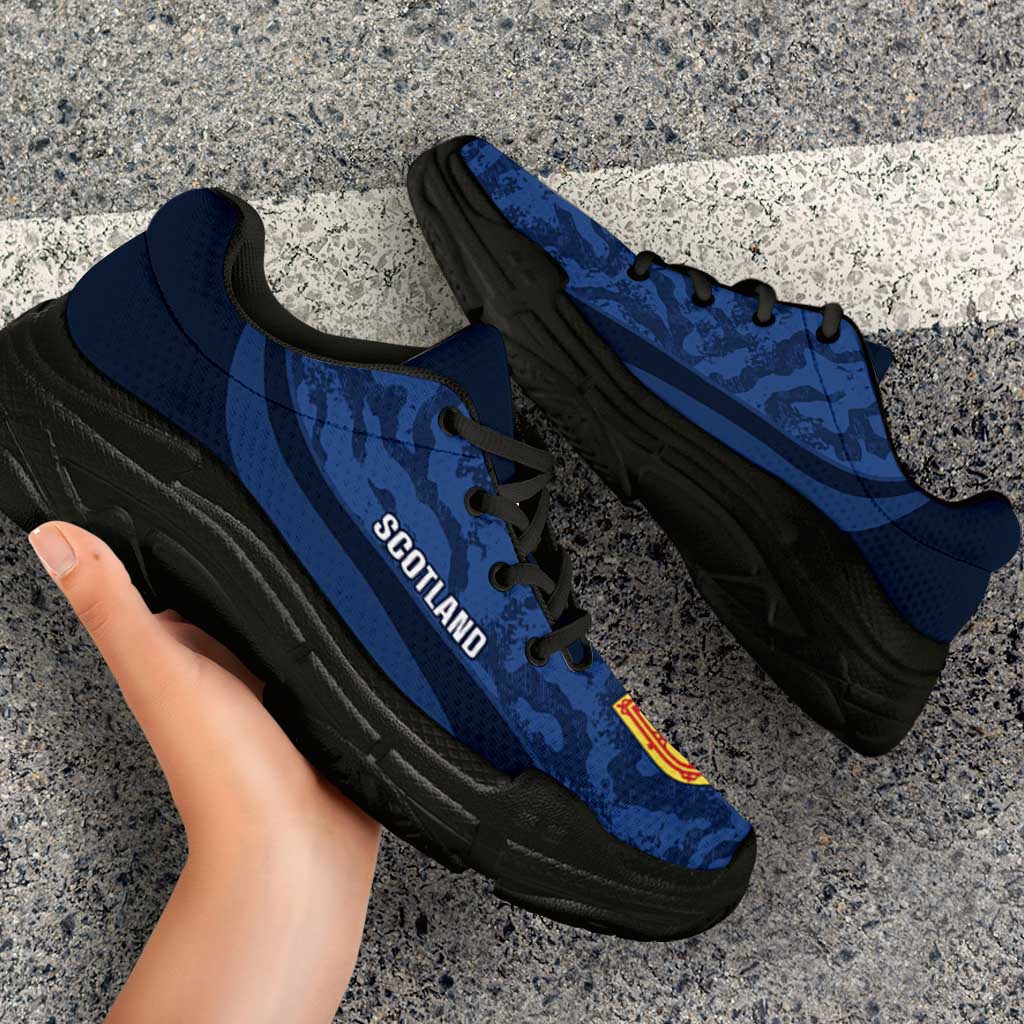 Scotland 2026 Football Chunky Sneakers Go Scottish Grunge Curve Stylized - Wonder Print Shop