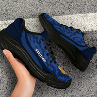 Scotland 2026 Football Chunky Sneakers Go Scottish Grunge Curve Stylized - Wonder Print Shop