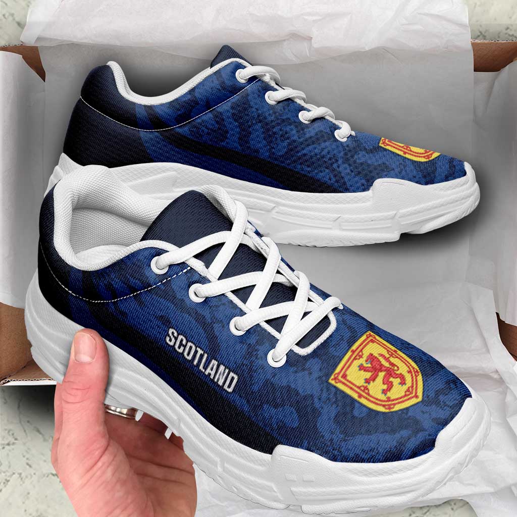 Scotland 2026 Football Chunky Sneakers Go Scottish Grunge Curve Stylized - Wonder Print Shop