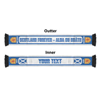 Scotland 2026 Football Personalised Soccer Scarf Go Scottish Alba Gu Brath