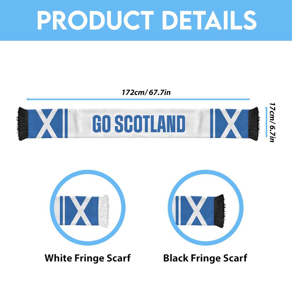 Scotland 2026 Football Soccer Scarf Go Scottish Alba Gu Brath