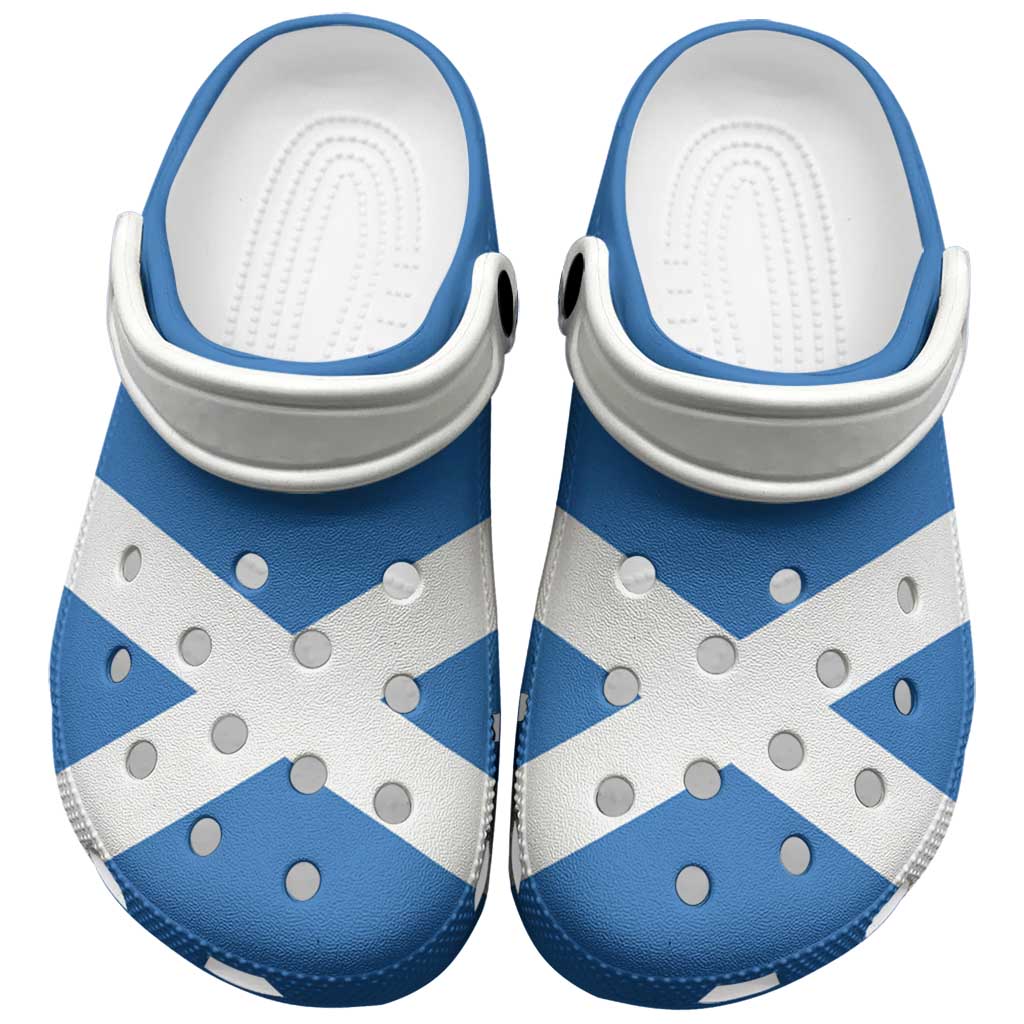 Scotland Clogs Shoes Scottish Flag Saltire Art
