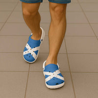 Scotland Clogs Shoes Scottish Flag Saltire Art