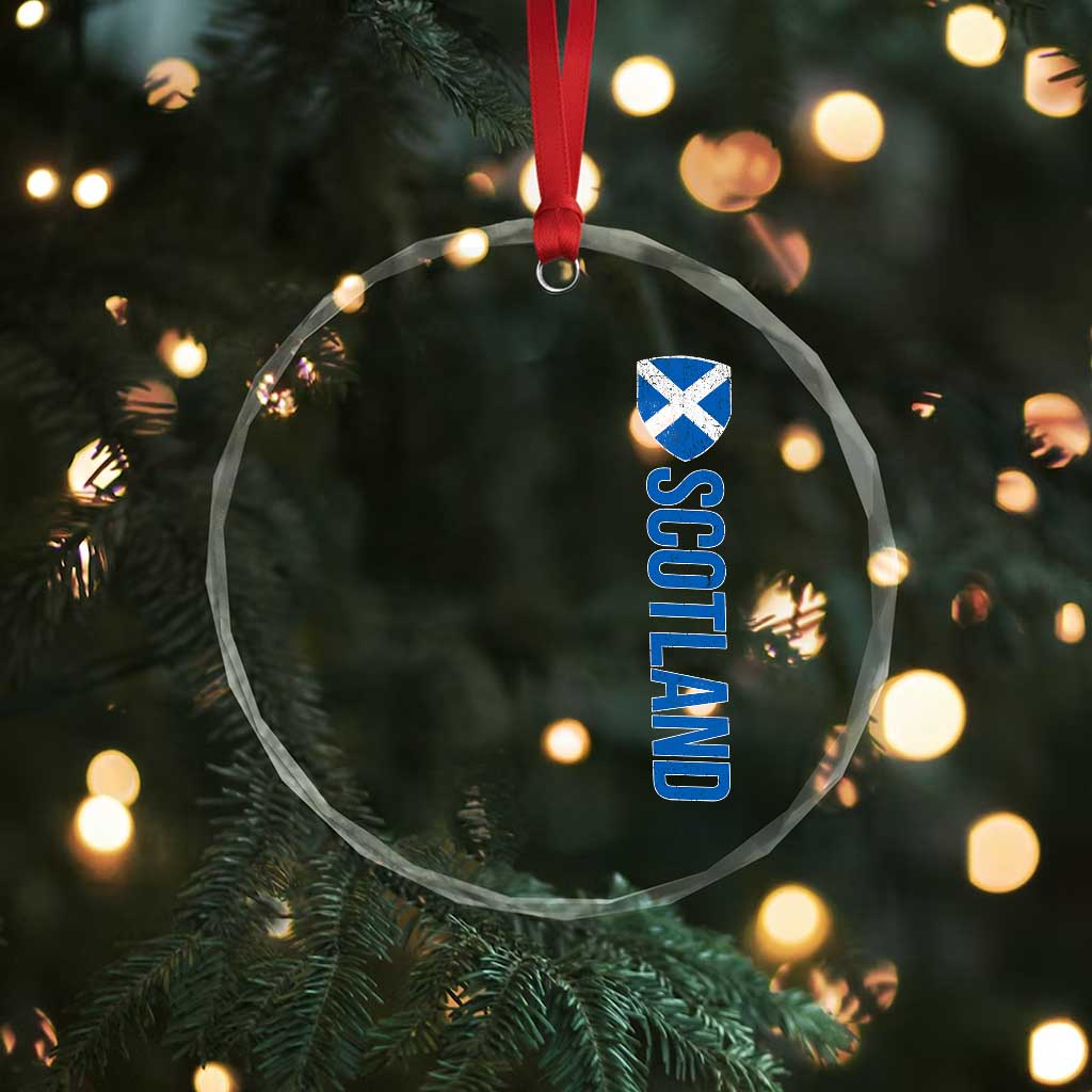 Scotland Flag Crystal Glass Ornament Vintage SCOT Scottish Independence Pride