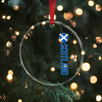 Scotland Flag Crystal Glass Ornament Vintage SCOT Scottish Independence Pride