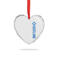 Scotland Flag Heart Crystal Glass Ornament Vintage SCOT Scottish Independence Pride