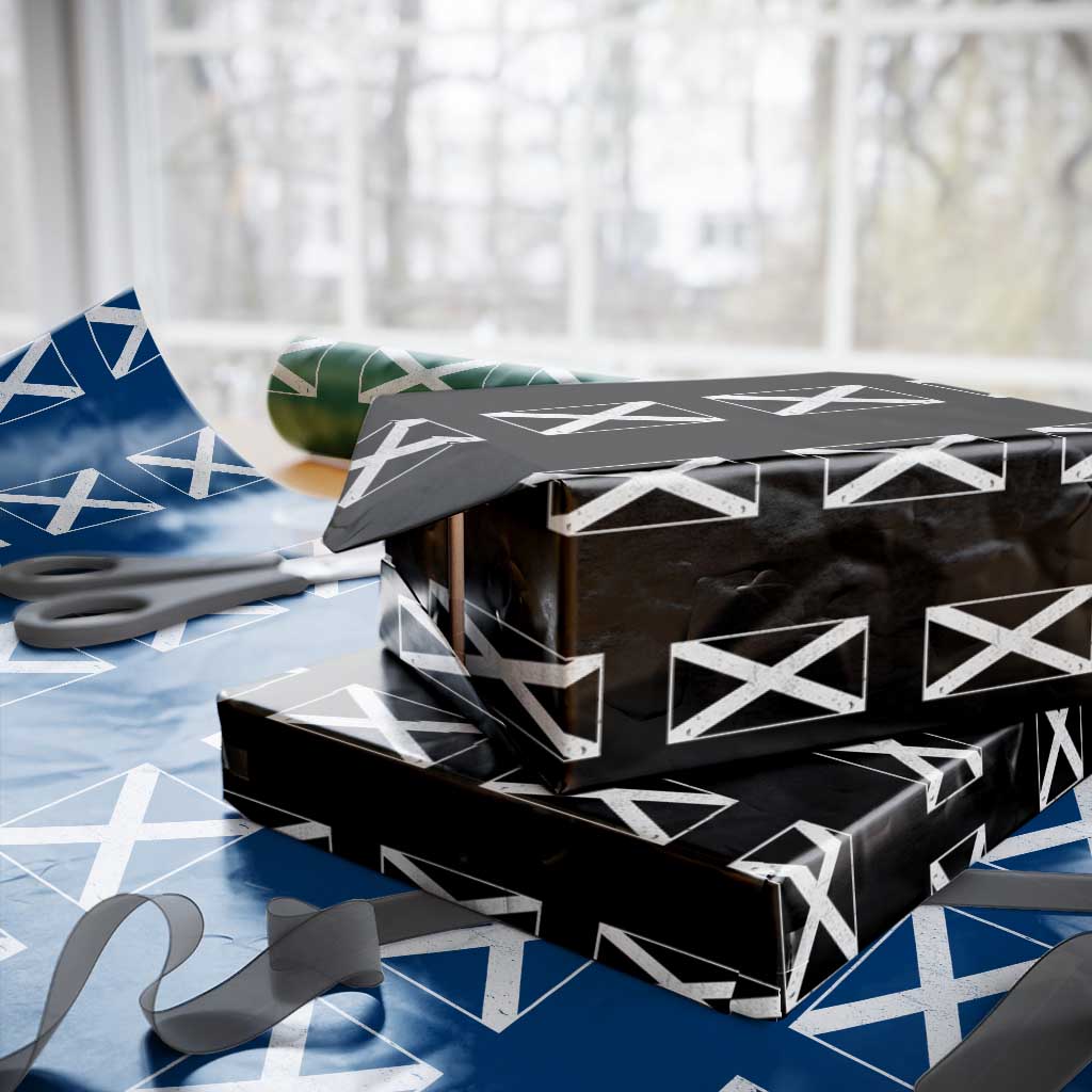 Scotland Flag Saltire Wrapping Paper Roll SCOT Scottish Independence Pride