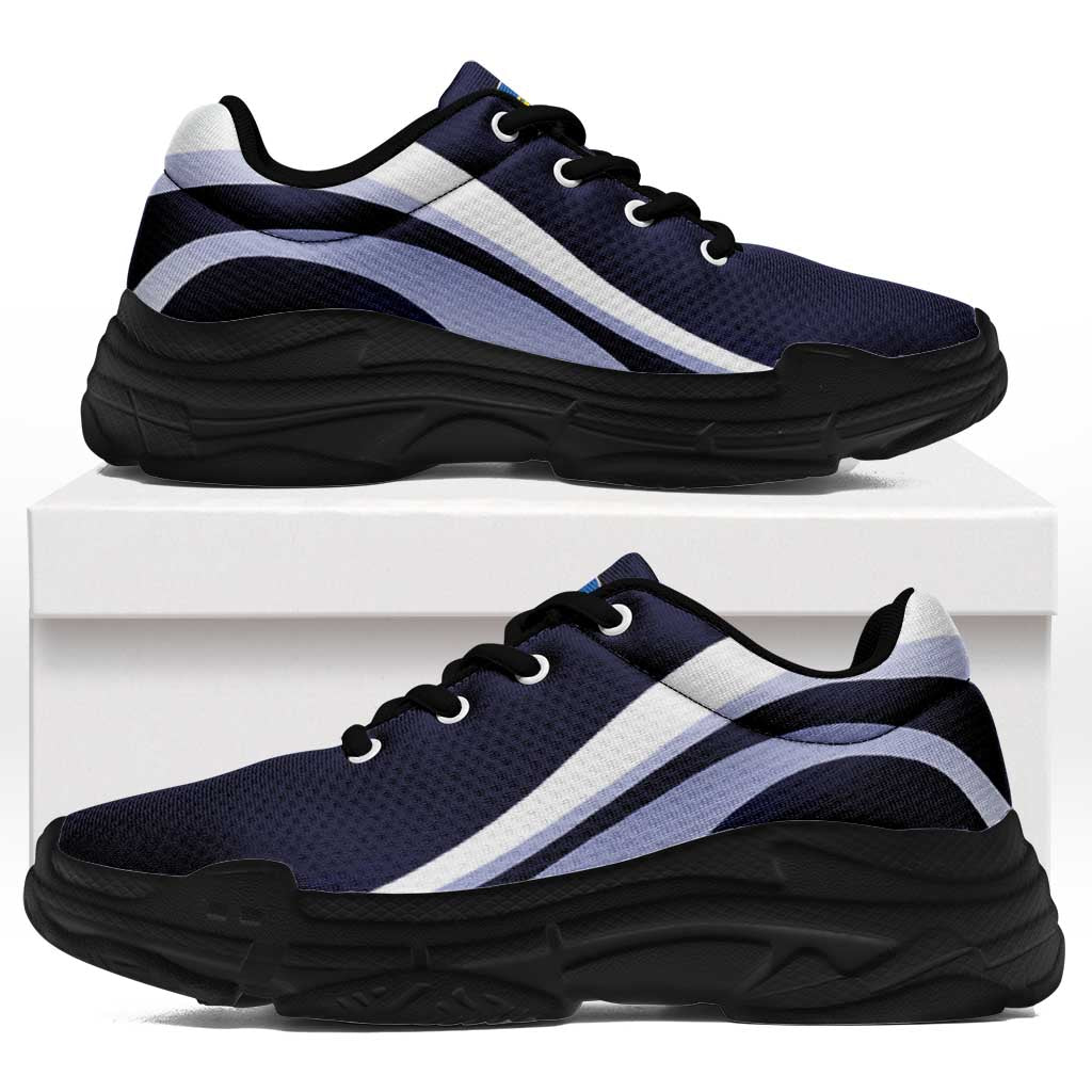 Scotland Football Chunky Sneakers Flag-Inspired Curve Style