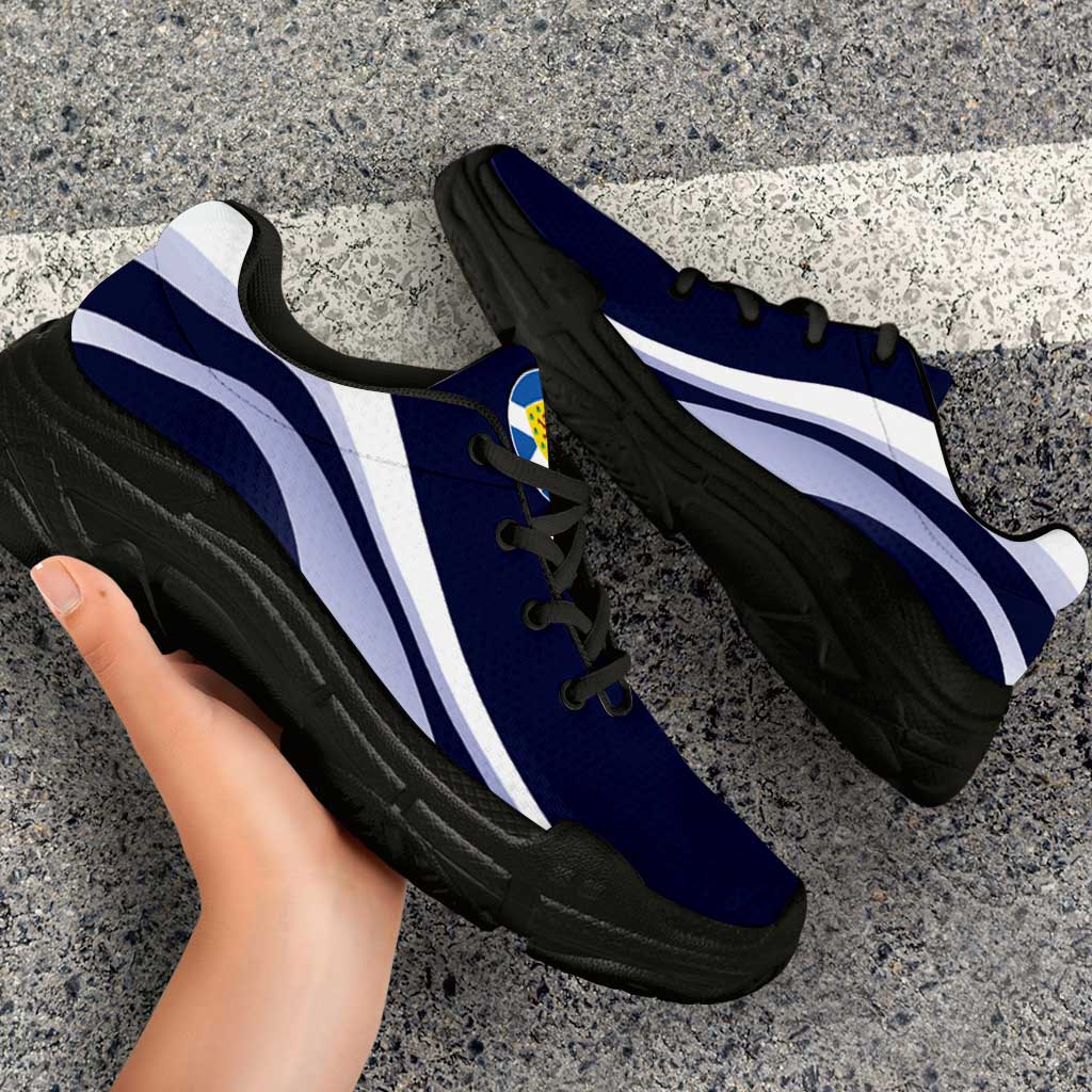Scotland Football Chunky Sneakers Flag-Inspired Curve Style