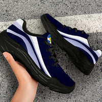 Scotland Football Chunky Sneakers Flag-Inspired Curve Style