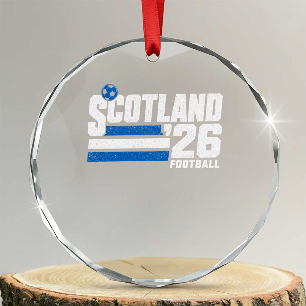 Scotland Football Fan Crystal Glass Ornament Scottish Soccer Supporter Scottish Flag 2026