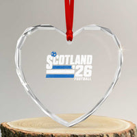 Scotland Football Fan Heart Crystal Glass Ornament Scottish Soccer Supporter Scottish Flag 2026