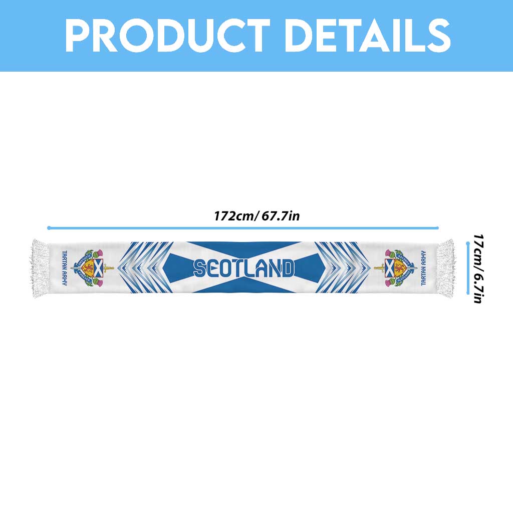 Scotland Football Nations 2026 Soccer Scarf Sporty Pattern