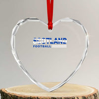 Scotland Football Pride Heart Crystal Glass Ornament Scottish Flag Soccer Fan National Team Fans