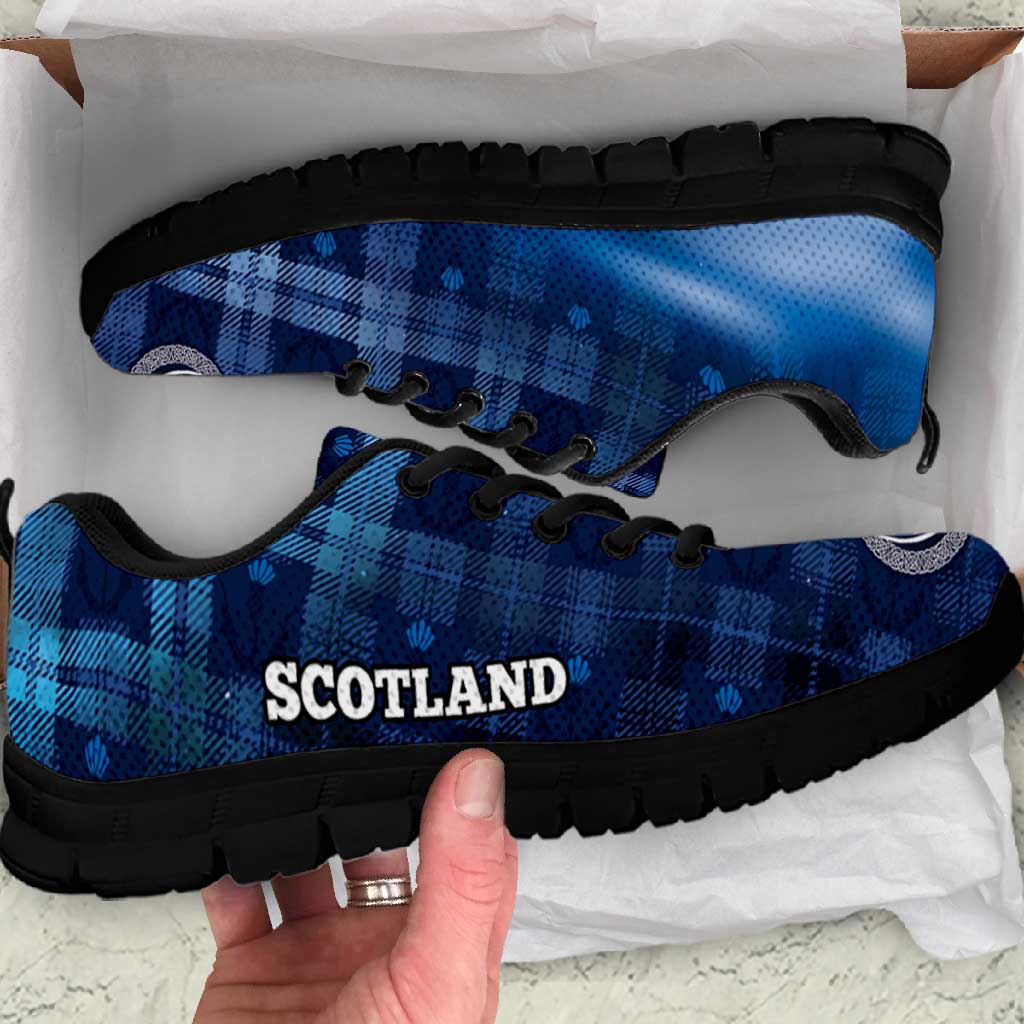 Scotland Football Sneakers Ice Hole Celtic Thistle Tartan Flower Patterns
