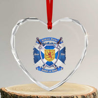 Scotland Forever Saor Alba Scottish Not British Heart Crystal Glass Ornament Scottish Pride - Wonder Print Shop