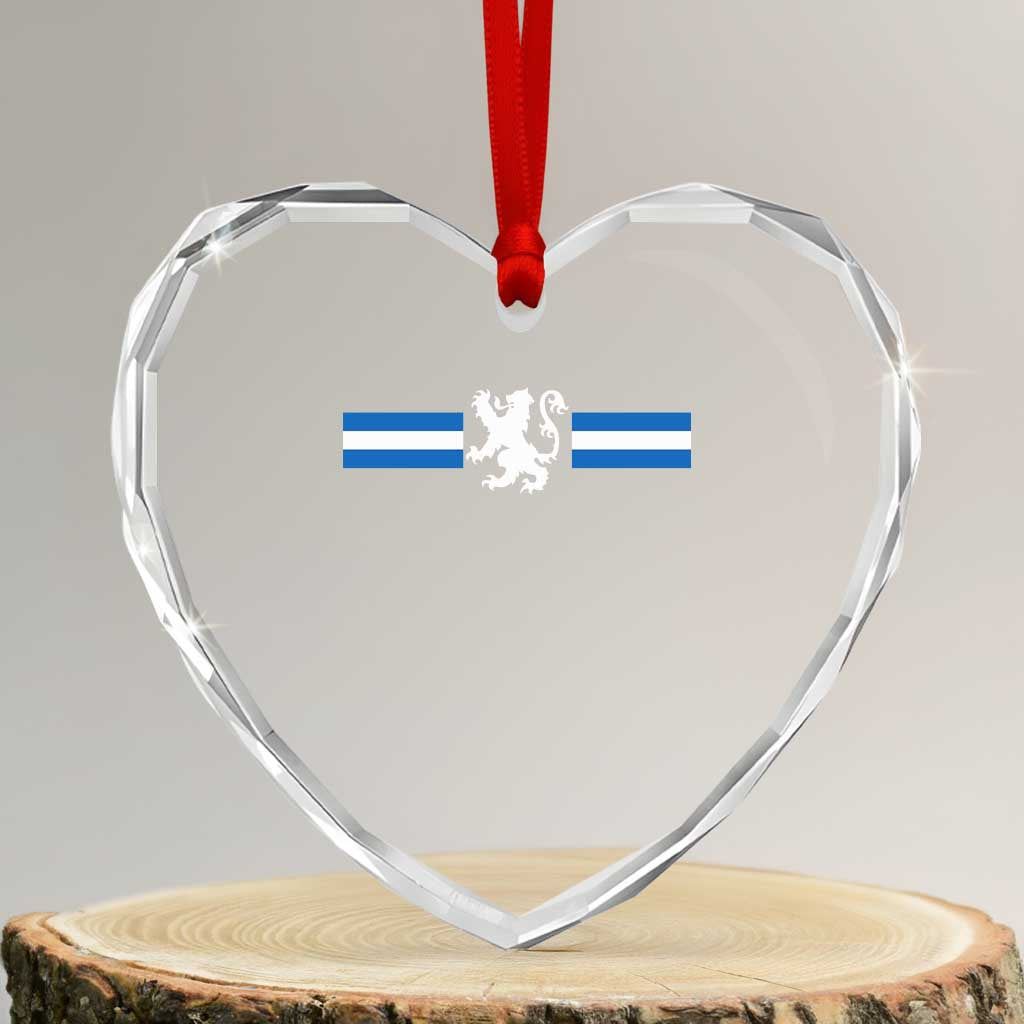 Scotland Lion Heart Crystal Glass Ornament Retro Scottish Flag SCOT