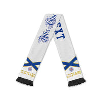 Scotland National Football Personalized Soccer Scarf Flag-Inspired White Tartan Version