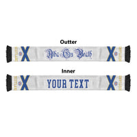 Scotland National Football Personalized Soccer Scarf Flag-Inspired White Tartan Version
