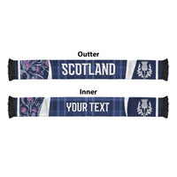 Scotland Rugby National Heritage Personalized Soccer Scarf Traditional Tartan Inspired Edition