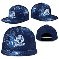 Scotland Rugby Pride Snapback Cap Thistle Flame Fire Style