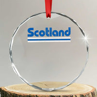 Scotland Scottish Flag Crystal Glass Ornament SCOT Fan Retro Vintage