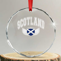 Scotland Soccer Crystal Glass Ornament Retro Vintage Scottish Flag Football Fan