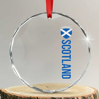 Scotland Soccer Crystal Glass Ornament Vintage SCOT Scottish Flag Graphic Football Fan