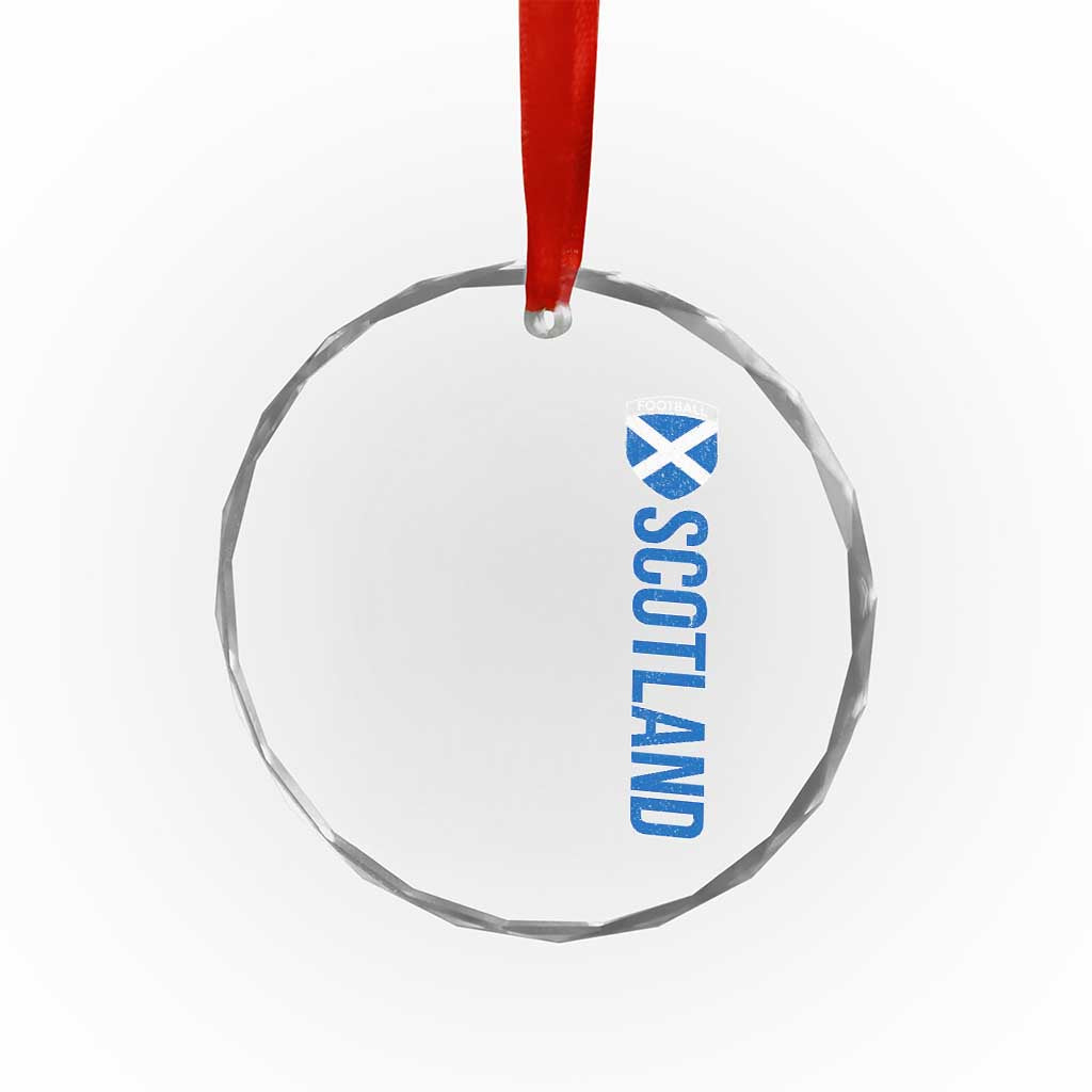 Scotland Soccer Crystal Glass Ornament Vintage SCOT Scottish Flag Graphic Football Fan