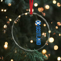 Scotland Soccer Crystal Glass Ornament Vintage SCOT Scottish Flag Graphic Football Fan