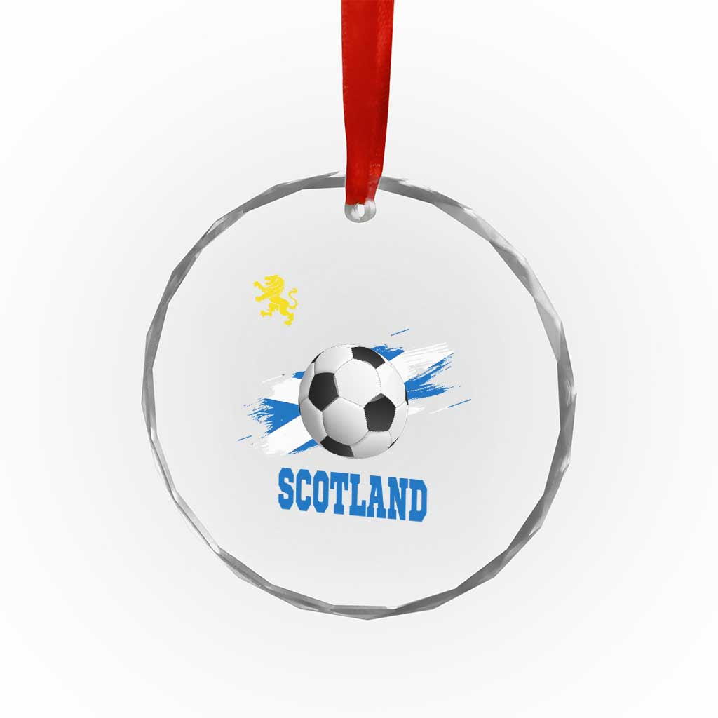 Scotland Soccer Flag Crystal Glass Ornament Scottish Football Fans Pride - Wonder Print Shop