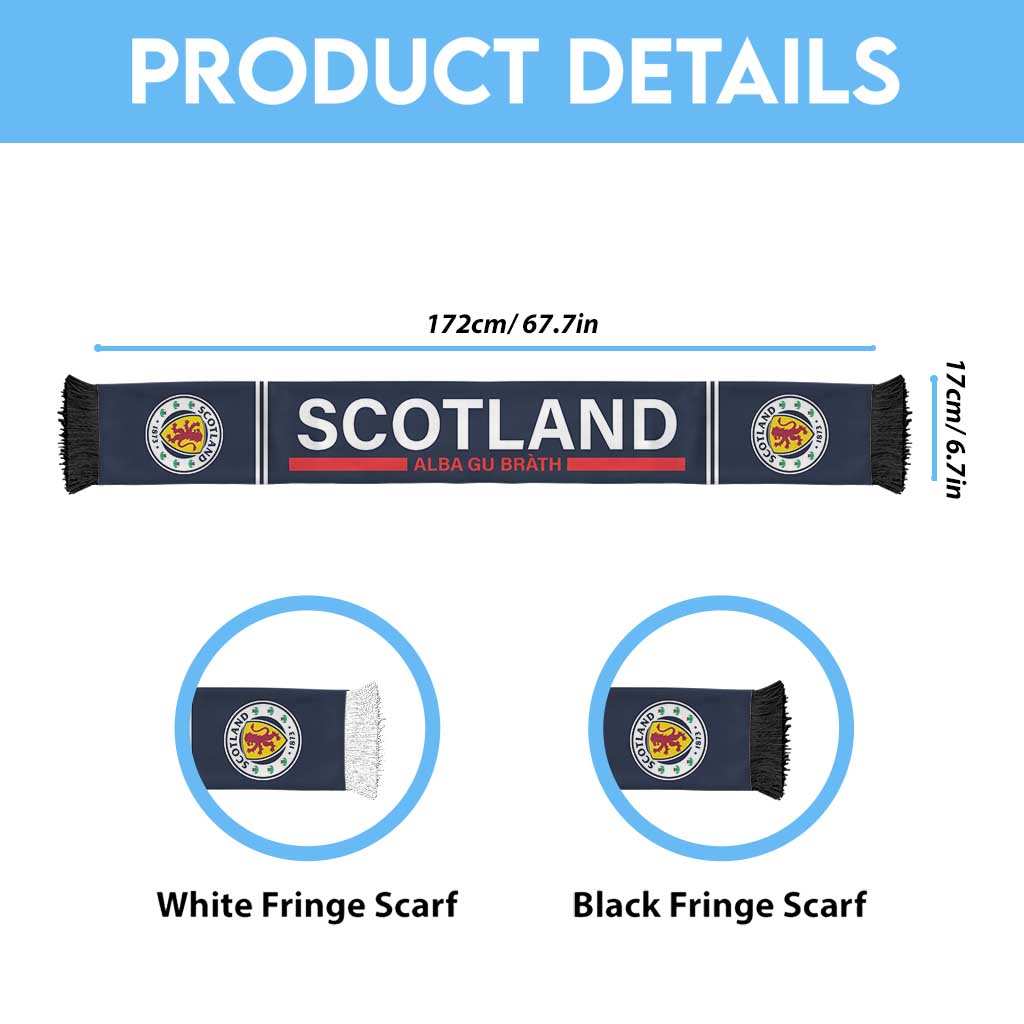 Scotland World Football 2026 Soccer Scarf Go Tartan Warrior Road To Glory