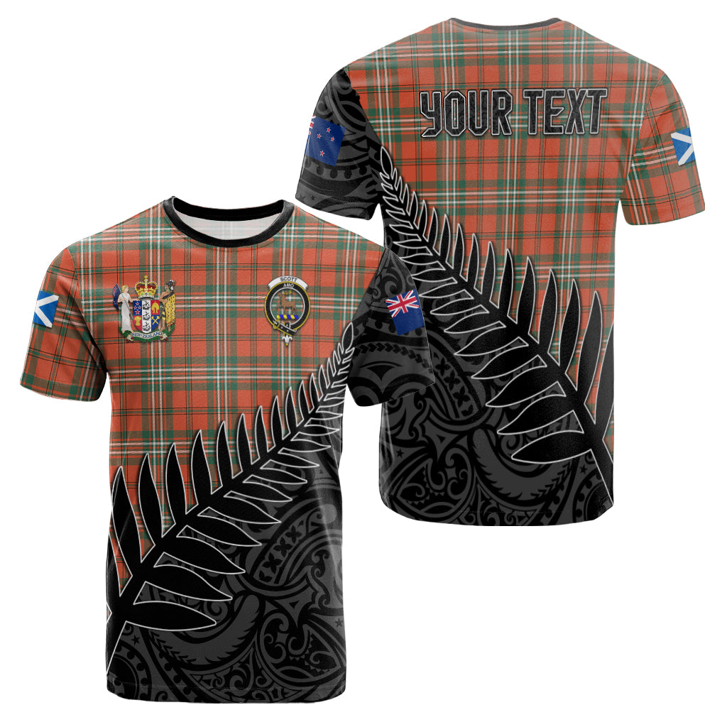 scott-ancient-tartan-family-crest-t-shirt-with-fern-leaves-and-coat-of-arm-of-nea-zealand