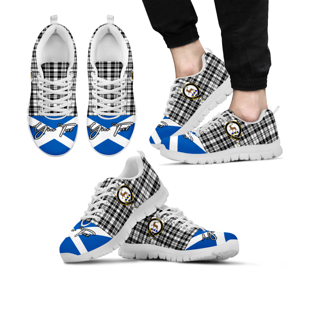 scott-black-white-family-crest-tartan-sneaker-tartan-plaid-with-scotland-flag-shoes-personalized-your-signature
